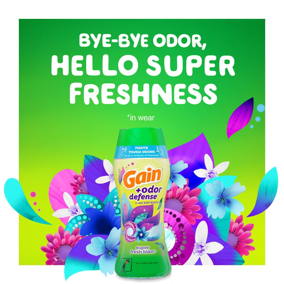 GAIN BEADS ODOR DEFENSE SUPER FRESH BLAST 4/9.1oz