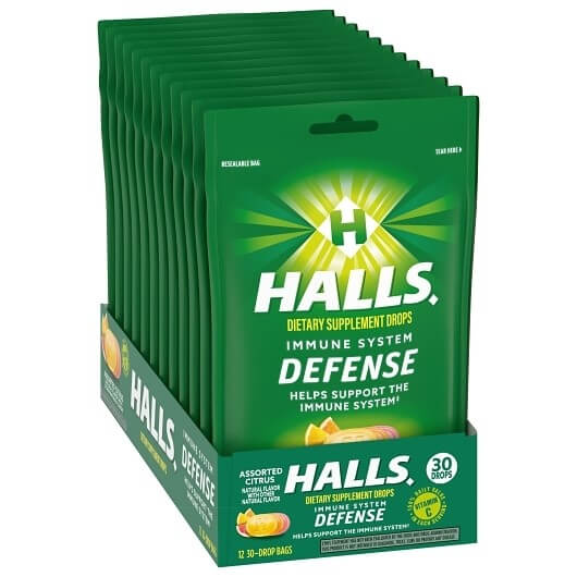 HALLS BAGS DEFENSE 12/30CT
