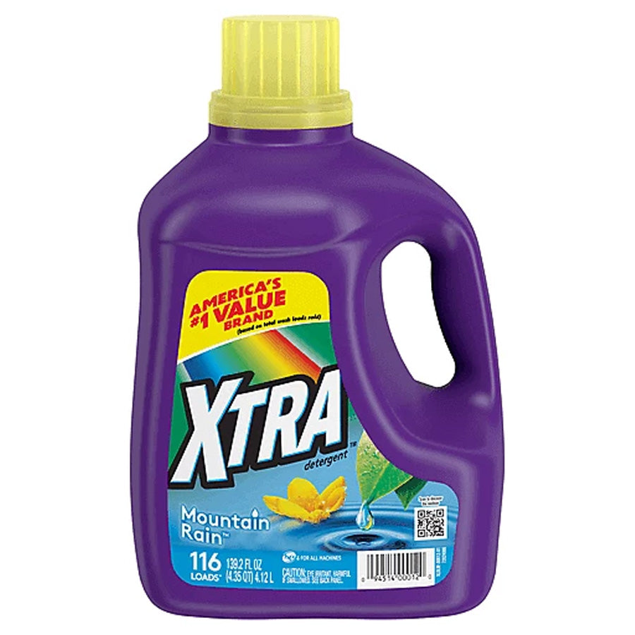 XTRA LIQUID DETERGENT MOUNTAIN RAIN 4/139.2oz