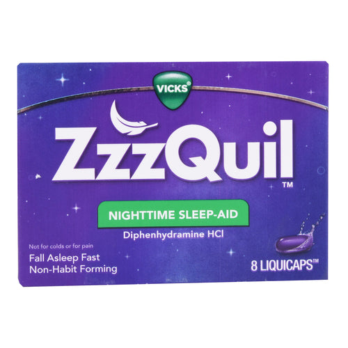 ZzzQuil Nighttime Sleep-Aid Liquid Caps 8ct