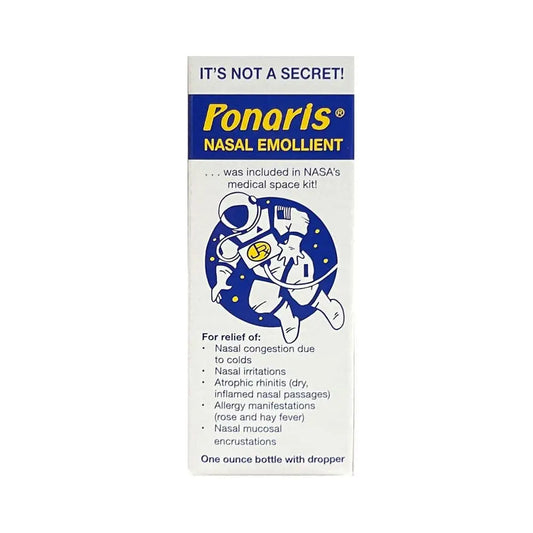 Ponaris Nasal Emollient Bottle with Dropper 1 oz
