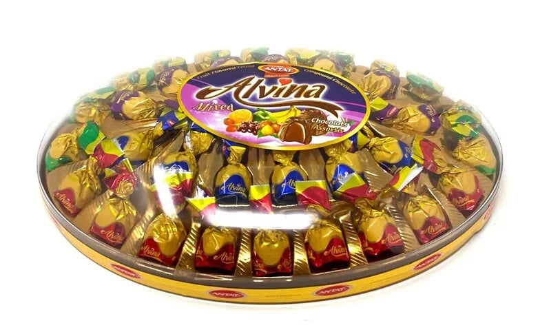 Alvina Dubai Chocolate Gift Oval Shape 8pk 17.63oz