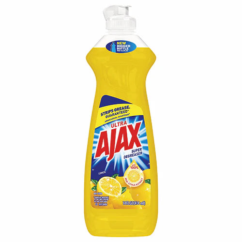 AJAX DISH WASH LIQUID LEMON 12.4oz