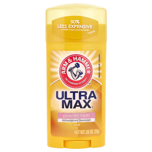 Arm & Hammer Ultra Max Antiperspirant Deodorant Solid Powder Fresh 2.6oz(73g)