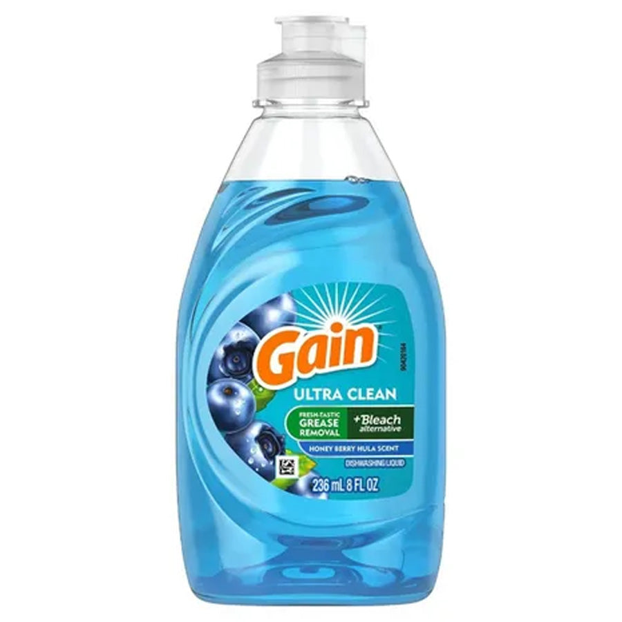 GAIN DISH WASH LIQUID ULTRA HONEY BERRY HULA 8oz