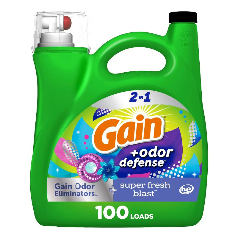 GAIN DETERGENT OD SUPER FRESH BLAST 4/144oz