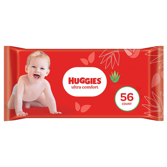 HUGGIES BABY WIPES 56 CT ULTRA COMFORT WITH ALOE