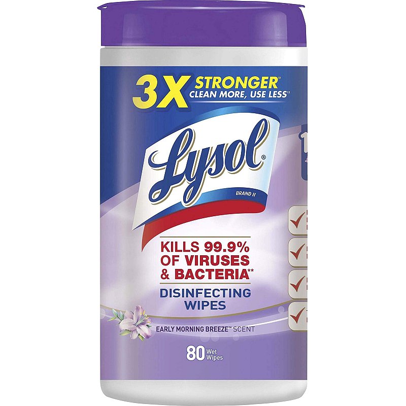 LYSOL DISINFECTING WIPES EARLY MORNING BREEZE 6/80CT