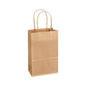 PAPER BAG HANDLE BROWN 05.25X3.35X8.75 250CT